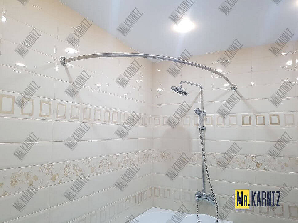 Карниз для ванны Santek Ибица 150х100 Усиленный 20 мм MrKARNIZ фото 8