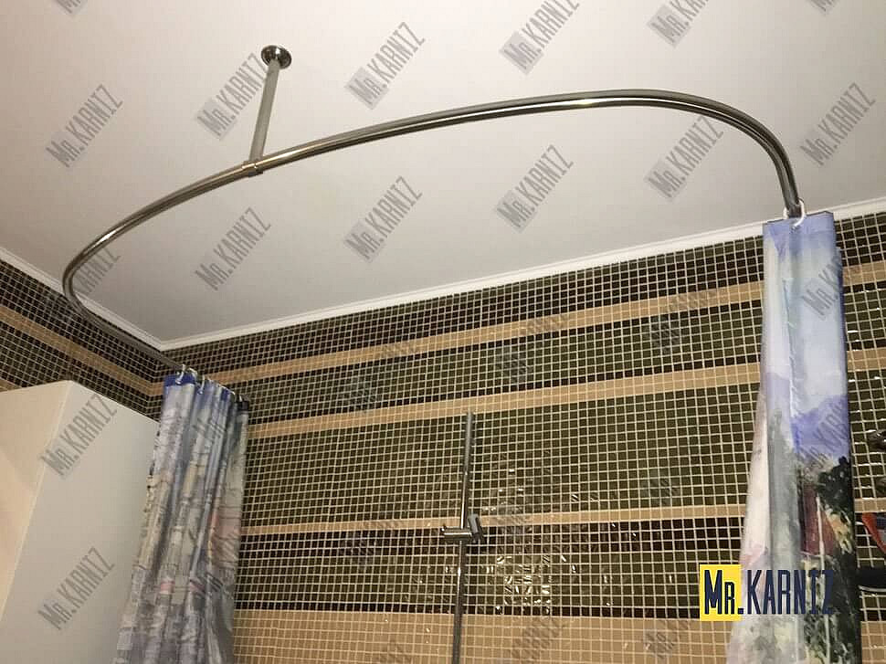 Карниз для ванны EvaGold OLB-842 п-образный 160х100 Усиленный 20 мм MrKARNIZ фото 3