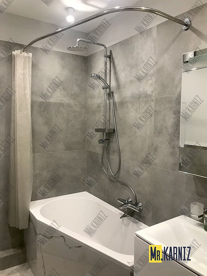 Карниз для ванны Am.Pm Inspire 160х100 Усиленный 25 мм MrKARNIZ фото 11