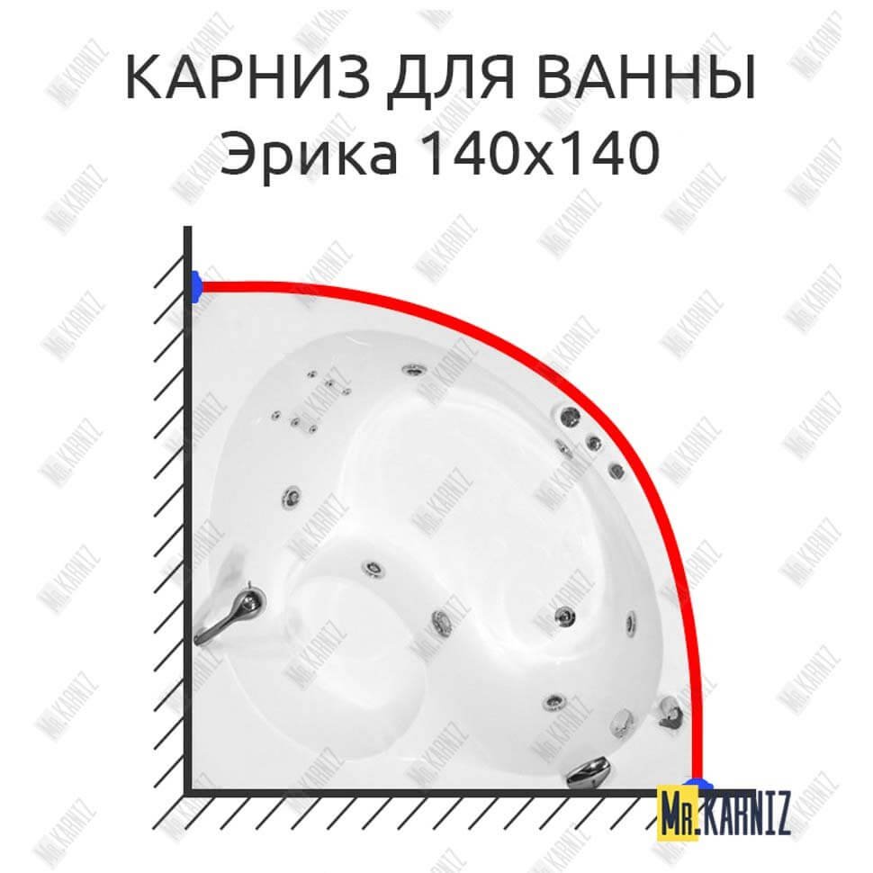 Карниз для ванны Triton Эрика 140х140 Усиленный 20 мм MrKARNIZ