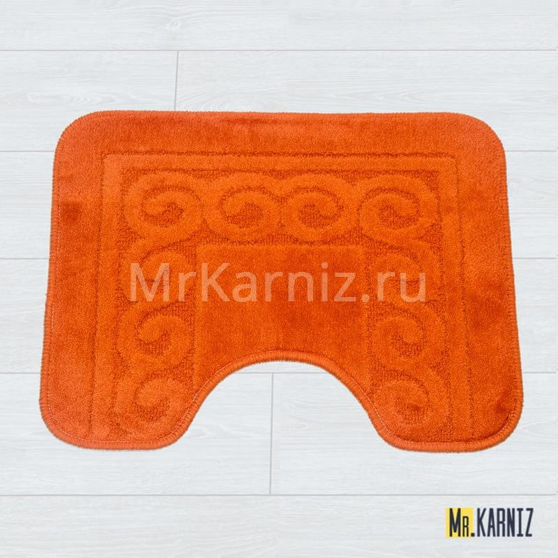 Коврик в туалет ТН оранжевый