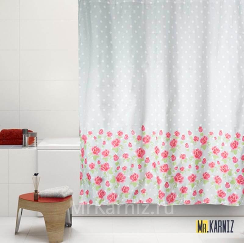 Штора для ванной Roses