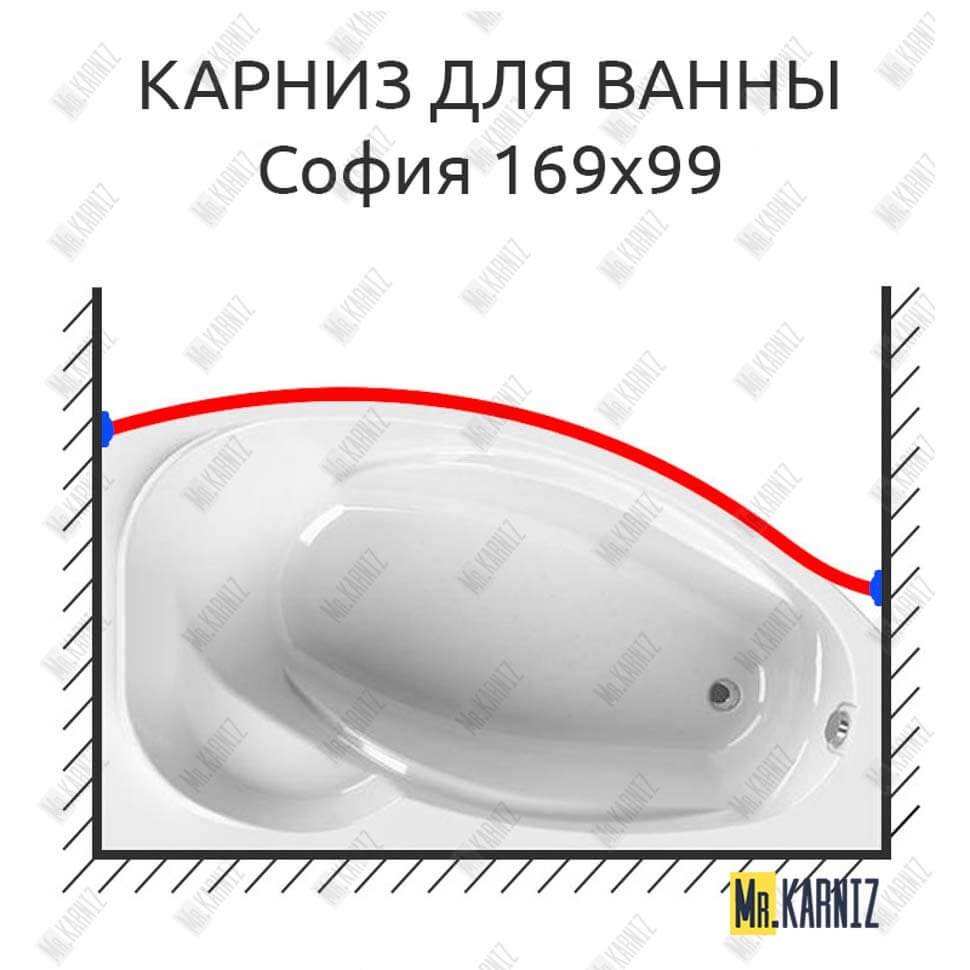 Карниз для ванны Radomir София Передний борт 169х99 Усиленный 20 мм MrKARNIZ Карниз для ванны Radomir София Передний борт 169х99 Усиленный 20 мм MrKARNIZ