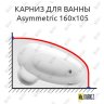 Карниз для ванны Ravak Asymmetric 160х105 Усиленный 20 мм MrKARNIZ фото 1