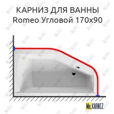 Карниз для ванны Riho Romeo Угловой 170х90 Усиленный 20 мм MrKARNIZ