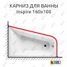Карниз для ванны Am.Pm Inspire 160х100 Усиленный 20 мм MrKARNIZ фото 1