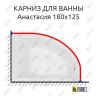 Карниз для ванны Astra-form Анастасия 180х125 Усиленный 20 мм MrKARNIZ фото 1