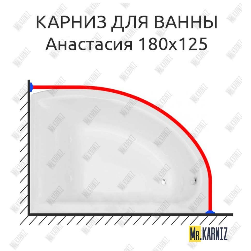 Карниз для ванны Astra-form Анастасия 180х125 Усиленный 20 мм MrKARNIZ Карниз для ванны Astra-form Анастасия 180х125 Усиленный 20 мм MrKARNIZ