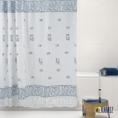 Штора для ванной Athena серая