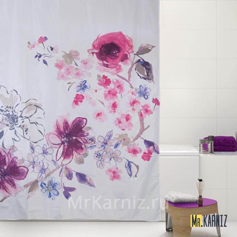 Штора для ванной IN BLOOM Штора для ванной IN BLOOM