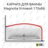 Карниз для ванны Ravak Magnolia Угловой 170х86 Усиленный 25 мм MrKARNIZ фото 1